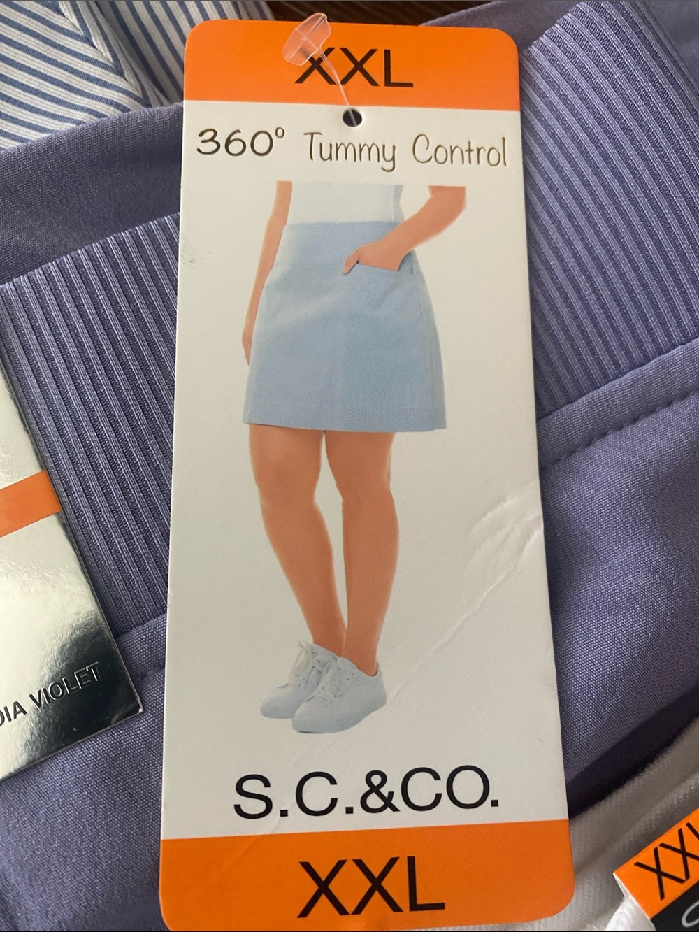 Pack of 4 Colors! XXL S.C. & Co and 32 Cool Tummy Control Skort Clear Out Price! - Picture 5 of 12